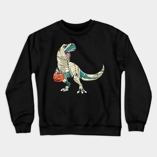 Trex Halloween Crewneck Sweatshirt by MZeeDesigns